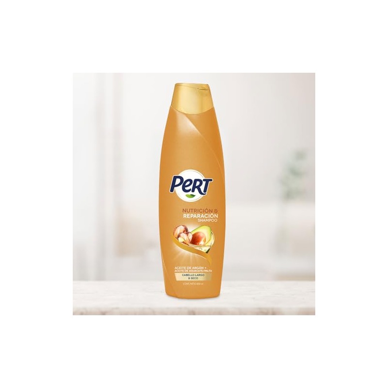 PERT, Shampoo Argán y Aguacate, nutre y repara | Cabello