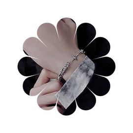 Allereya Boho Starburst Bracelet Silver Bar Bracelet Layered Silver Paper Clip Chain Bracelet CZ Crystal Star Bracelet Hand Chain Jewellery for Women and Girls