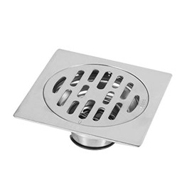 Stainless Steel 304 Floor Drain, 100 x 100 mm Drain Strainer Shower, Odourless Floor Drain Shower for Laundry, Garden, Outdoor Kitchen