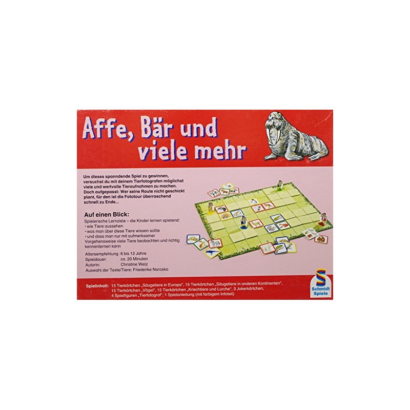 Schmidt Spiele 40652 Monkey, Bear and Many More