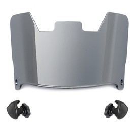 UniqueHelmets, Silver Chrome Mirror Premium Football Helmet Visor Eye Shield wFast Release Clips for Full Size Helmets Fits Adult & Youth, FBV-SILVER