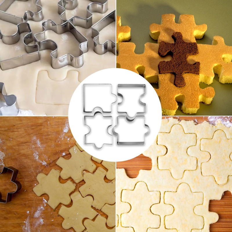 Kingsie Cookie Cutter, Cookie Cutter, Baking Stainless Steel, Jigsaw Puzzle,