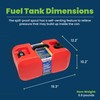 Scepter 6 Gallon Portable Marine Gas Can, Boat Fuel Tank