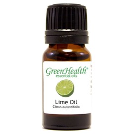 Lime – 1/3 fl oz (10 ml) Glass Bottle w/Euro Dropper – 100% Pure Essential Oil – GreenHealth
