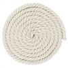 Super Soft 3 Strand Twisted Cotton Rope (Natural, 1/2 Inch