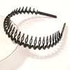Malijnxin 3 Pack Wavy Claw Headbands with Clips, Hair Clip