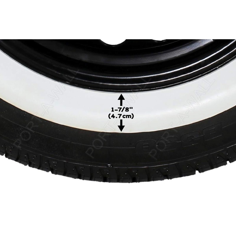 White Wall Portawall Sidewall Topper 14" X2" Wide Tire Insert