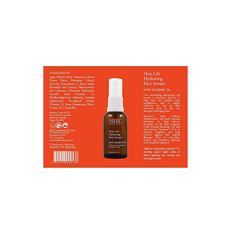 Om SHE Aromatherapy Rosehip Oil Hydrating Skin Lift Face Serum