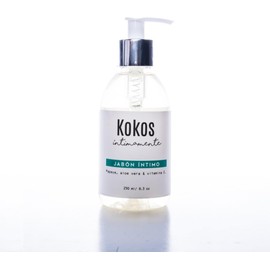 KOKOS Organic Jabón Íntimo Femenino 250 ml | Gel de Baño Natural para Higiene Íntima | Uso Diario | Equilibra el pH | Libre de Químicos y Aditivos | 100% Natural y Suave con la Piel
