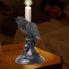 Gothic Candle Holder Resin Figurine Candlestick Stand Home Decor Accessory
