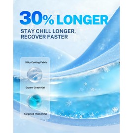 Fitomo Ankle Ice Pack Wrap for Sprained Ankle & Plantar Fasciitis, Thickened ＆ Extended Cold Compress with Cooling Fabric, Ice Packs for Sports Injuries, Foot Pain & Achilles Tendonitis