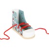 Small Foot Wooden Threading Shoe Practice Threading and Tying Shoelaces