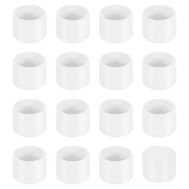 uxcell 36Pcs Chair Leg Caps, 22mm (7/8 Inch) Non-Marking PVC Chair Leg Tips Non-Slip Chair Leg Floor Protectors Round Table Covers End Caps for Furniture, White