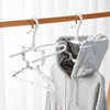 Ciieeo 2 Pcs Foldable Hanger with Hood Clip Hanger Parker