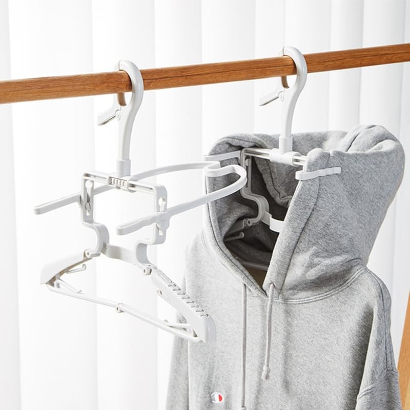 Ciieeo 2 Pcs Foldable Hanger with Hood Clip Hanger Parker