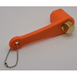 Boat Plug Holder, Reminder, Installer and Remover Tool, for 1/2" NPT Plugs. Includes Spare Plug.