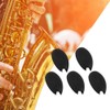 5pcs Black Rubber Sax Thumb Rest Saver Saxophone Finger Cushion