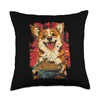 Funny Corgi - Ramen Throw Pillow