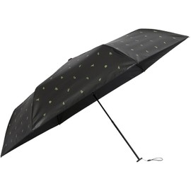 Mabu Umbrella, Parasol, Multipurpose Umbrella, Folding Umbrella, 100% Shading Ratio, Shiny Titanium Mini Botanical Green, Stylish, Popular, Parasol, Women's, Rain Umbrella, Completely Light Blocking,