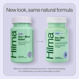 Hilma Alivio de gases naturales e hinchazón, con bálsamo de limón, hinojo y hoja de menta, formulado por médicos con ingredientes orgánicos clínicamen
