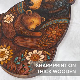 Mama Bear Christmas Ornament with Mom Card, Mother and Daughter Ornament for Xmas Tree, for Mom, Grandmother, Auntie, Mother Daughter Gifts, Bear Lover Decorations