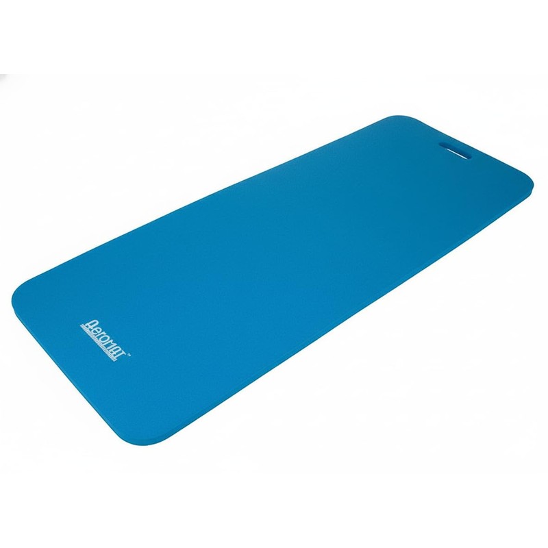 Elite Workout Mat with Handle Color: Blue, Size: 1/2" H