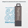 Centon 8 GB DataStick Pro USB 2.0 Flash Drive DSP8GB-008,Gray