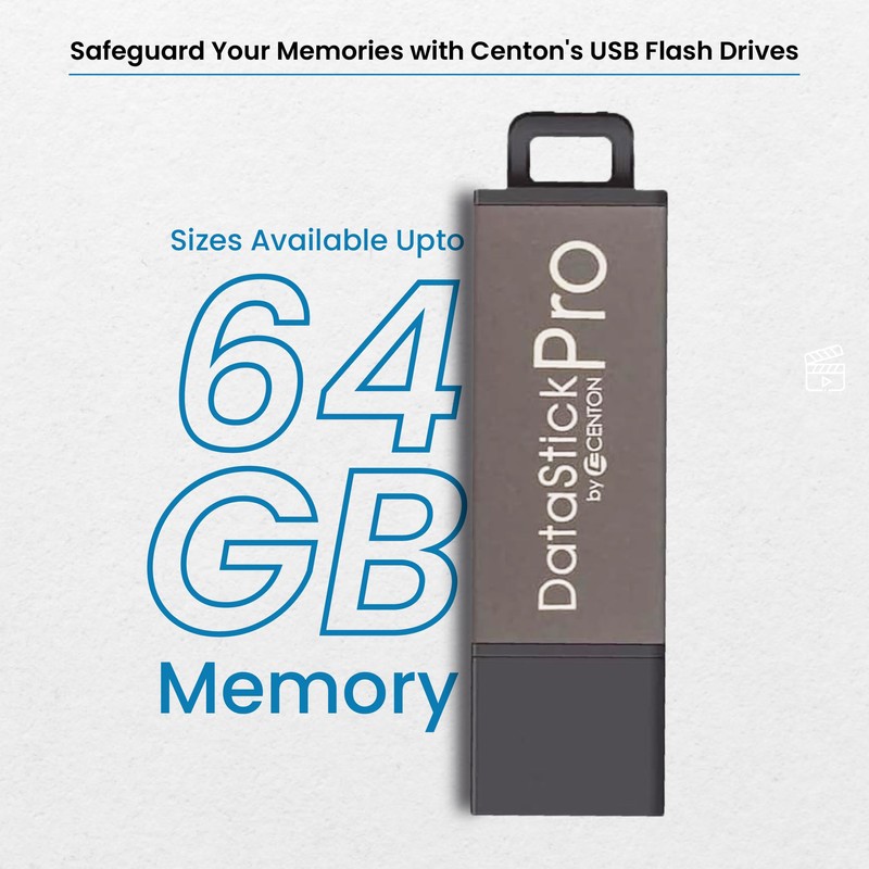 Centon 8 GB DataStick Pro USB 2.0 Flash Drive DSP8GB-008,Gray