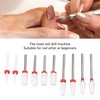 10pcs Nail Art Drill Bits Set Remove Nail Glue Stainless