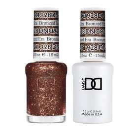 DAISY DND- Juego de esmaltes en gel DND, colección Glitter, esmalte de uñas en gel UV y laca de secado al aire, esmalte a juego que no se astilla     