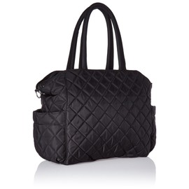 Storksak Bobby Quilted Shoulder Bag Diaper Bag, Black