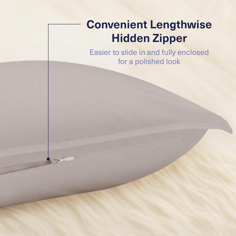 Kickoff Viscose Bamboo Pillowcase, King, Set of 2, 100% Organic