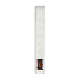 Playwell Martial Arts Cotton Solid Coloured Grading Belt - (Karate, Judo Taekwondo) (White, 250cm)