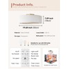 YMKSKJ Low Profile Ceiling Fans with Lights, 20" Boho Rattan