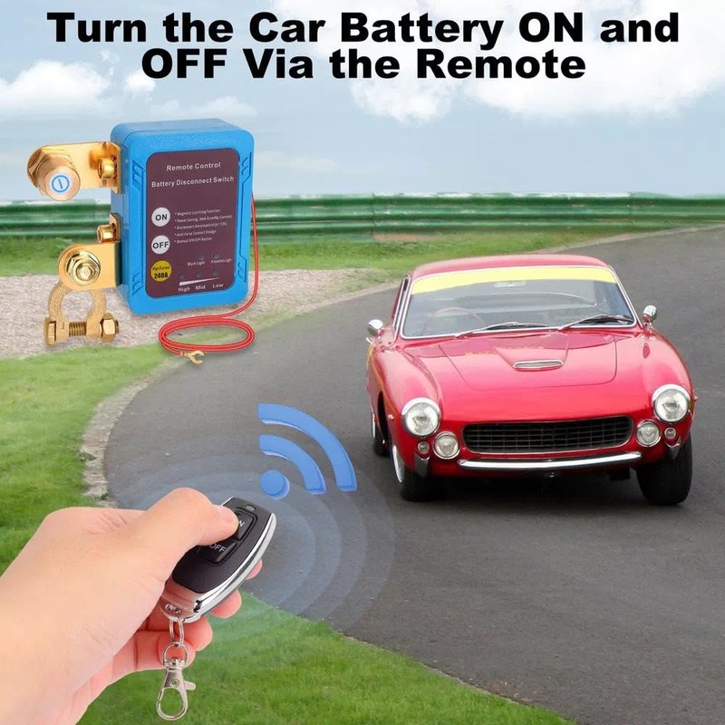 2025 New Upgraded 12V 240A Battery Kill Switch Remote Battery