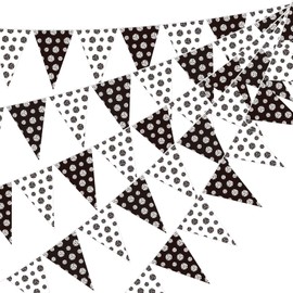 Jetec 5 Pcs 49 ft Volleyball Party Decorations Pennant Banner Theme Triangle Flags Garland Bunting Banner for Volleyball Fans Outdoor Indoor Home Sport Birthday Party Decorations Supplies