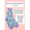 Miss Sparrow - Women's Socks with Dog Motif, Funny Bamboo