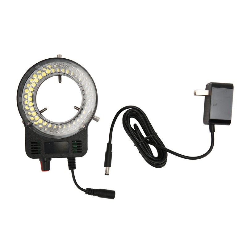 Microscope Ring Light 52 LED Beads Adjustable Easy Mounting Ring