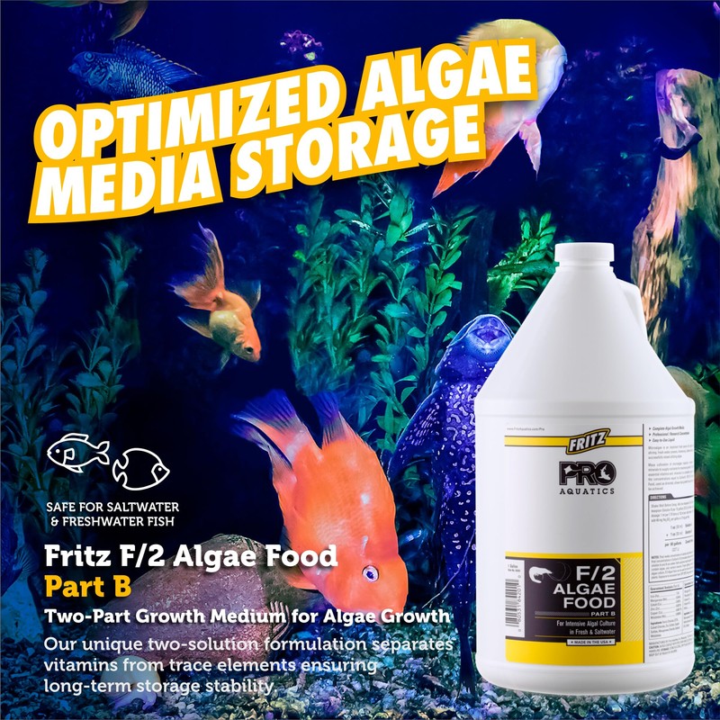 Fritz Aquatics PRO - F/2 Algae Food PTB- 1 Gallon