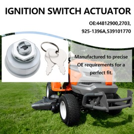 EMSea 1x Mowers Ignition Switch with Keys Replacement Parts Compatible with Countax 44812900 Compatible with Westwood 2703 Compatible with Husqvarna 539101770 Compatible with MTD