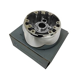 VSW Steering Wheel Hub Adapter 6 Bolt (Chrome) Compatible with 1967-1968 GM Deluxe Wood Wheel Adapter 3930062 SWA1001CHR