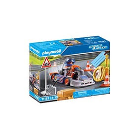 PLAYMOBIL Sports&Action 71187 Racing Cart with Victory Wreath and Many Other Accessories, from 4 Years