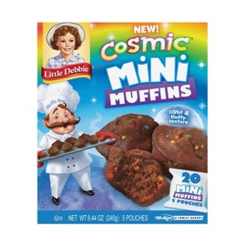 Little Debbie 🔘New Little Debbie Mini Muffins Cosmic Chocolate Sprinkle Snack Pastries 8.44oz