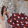 Preboun 9 Pcs Christmas Throw Blankets Bulk Soft Christmas Fleece