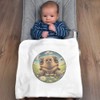 Azeeda 'Smiling Tortoise' Cotton Baby Blanket/Shawl (BY00039752)