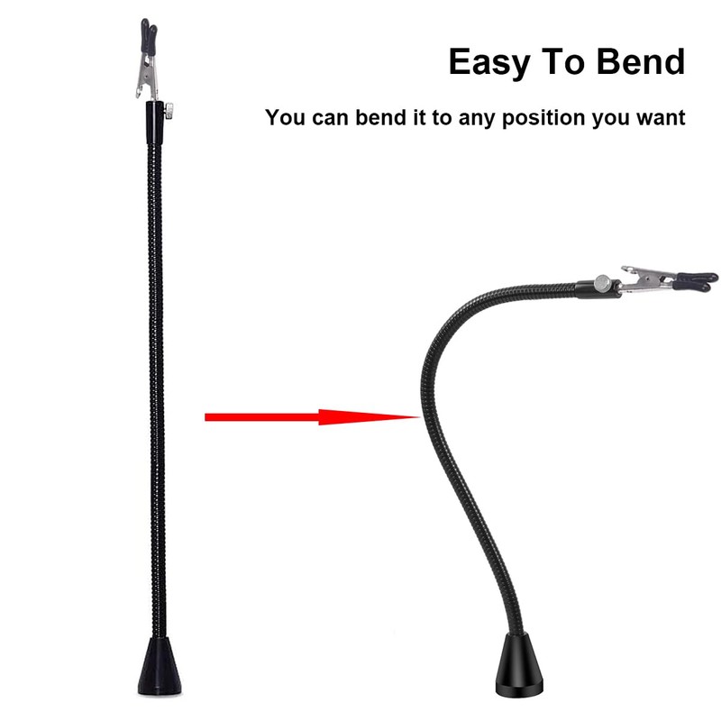 Magnetic Helping Hands Third Hand Tool Flexible Metal Arms Alligator