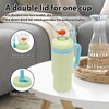 710ml Whale Fountain Style Insulated Water Bottle Dishwasher Safe Leakproof