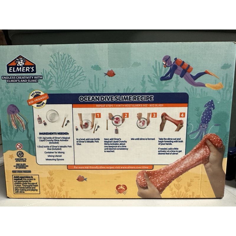 Elmer's NEW Elmer's Ocean Dive Slime Kit 9ct Mermaid's Cove