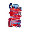 LILAJ Scotland Fridge Magnet Set Scottish Souvenirs Featuring Edinburgh Castle,