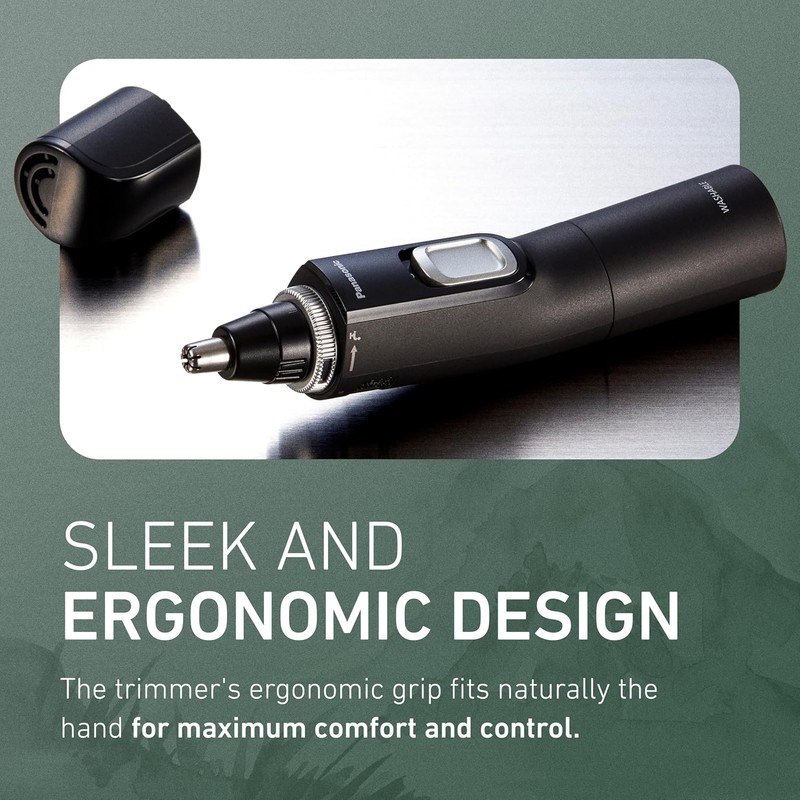 Panasonic Ear and Nose Hair Trimmer for Men with Vacuum
